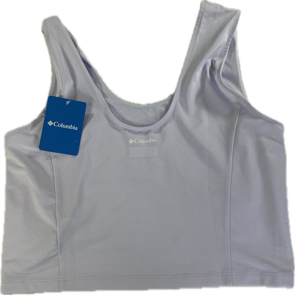 Columbia Women's Size XL Boundless Trek Tank Cropped Purple Lilac
